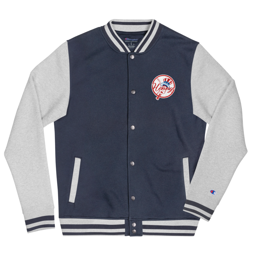 Hennessy New York Henny Champion Bomber Jacket Navy / Grey