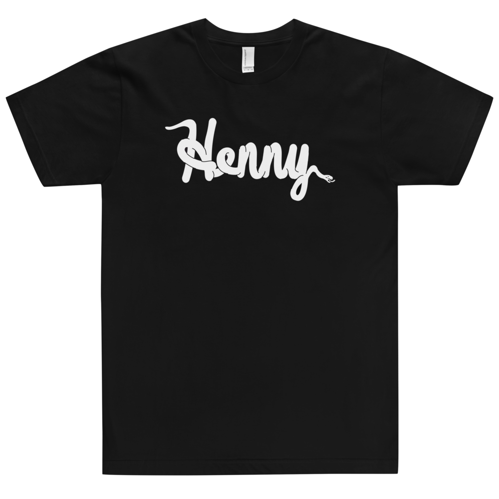 Hennessy Sneaker Head Shoe Lace T Shirt in Black