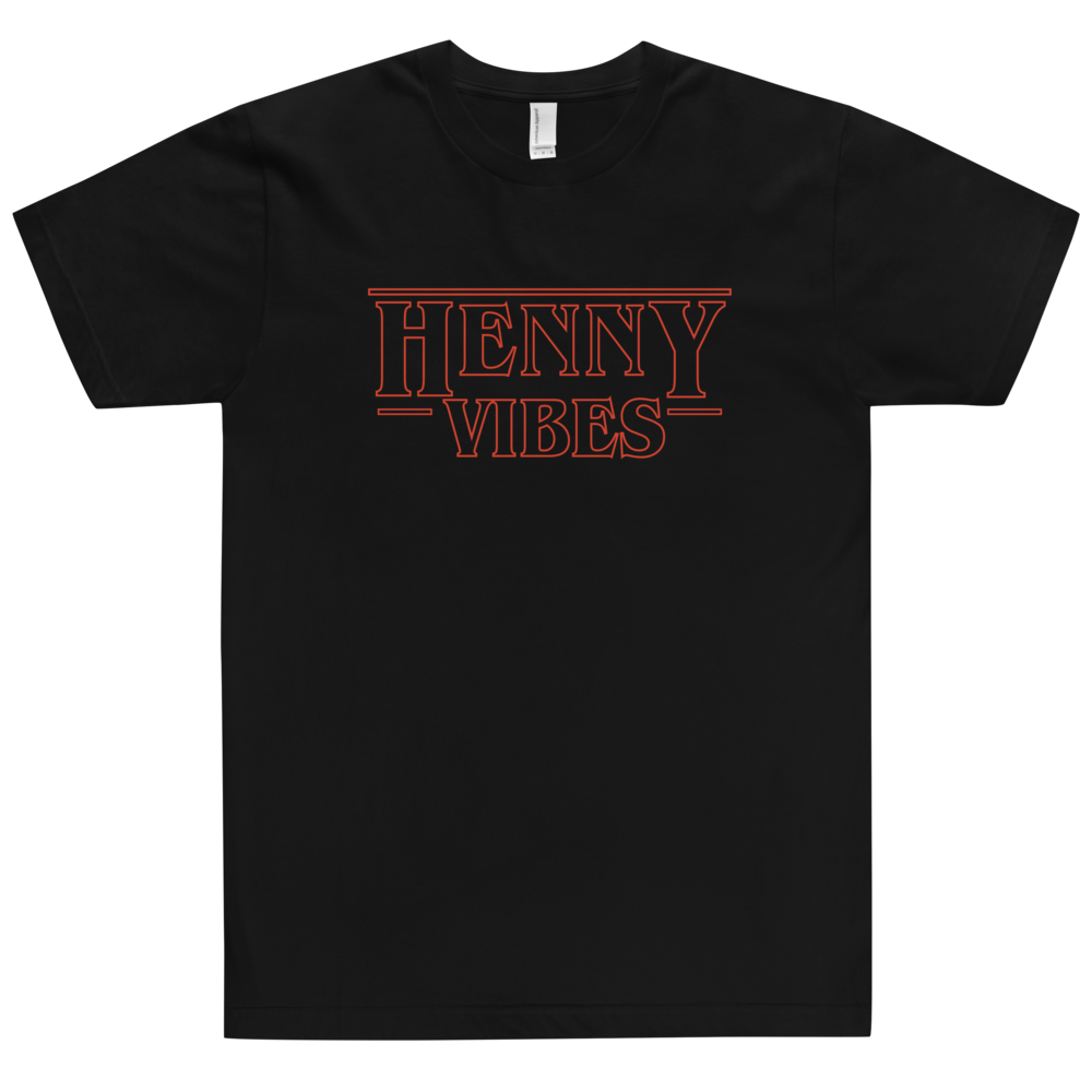 Hennessy Netflix Stangers Things Black T Shirt 