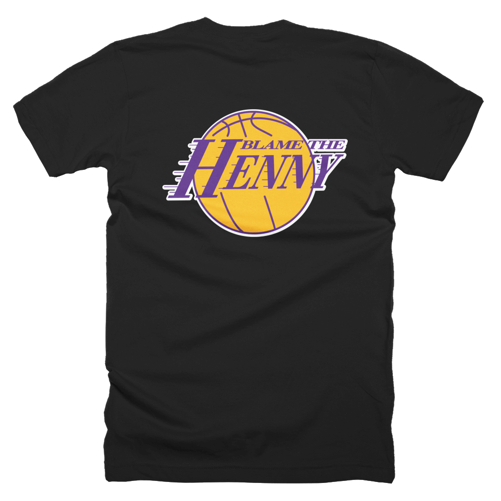 Hennessy Los Angeles Blame The Henny T Shirt in Black Back View