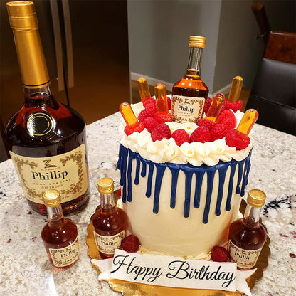 henny cake label